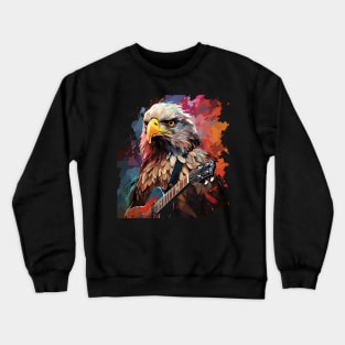 Eagle Playing Guitar Crewneck Sweatshirt